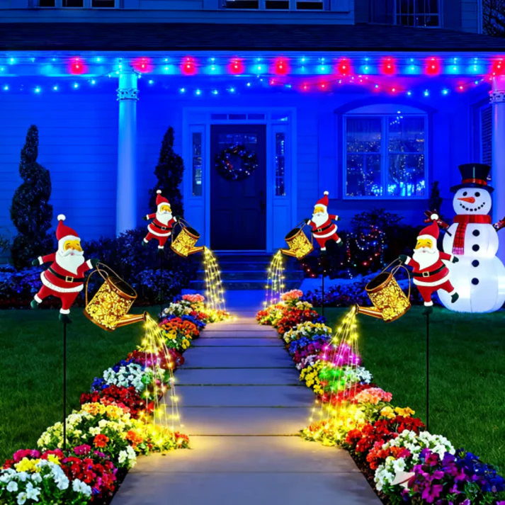 🔥 ( COMPRE 1 E LEVE 2 ) 🔥 Regador Solar de Papai Noel 🤶🎄